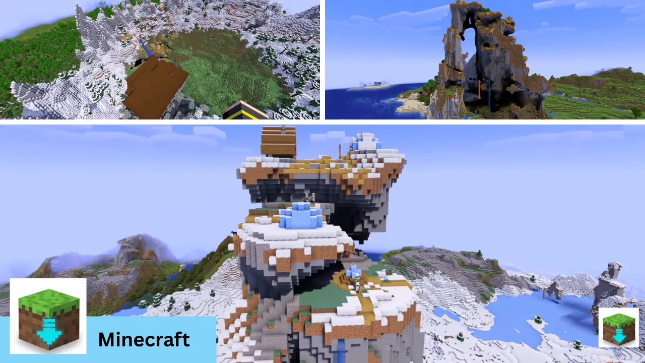 5 God Seeds for Minecraft PE 1.21 Glitched Villages & Hidden Mansions (2025)