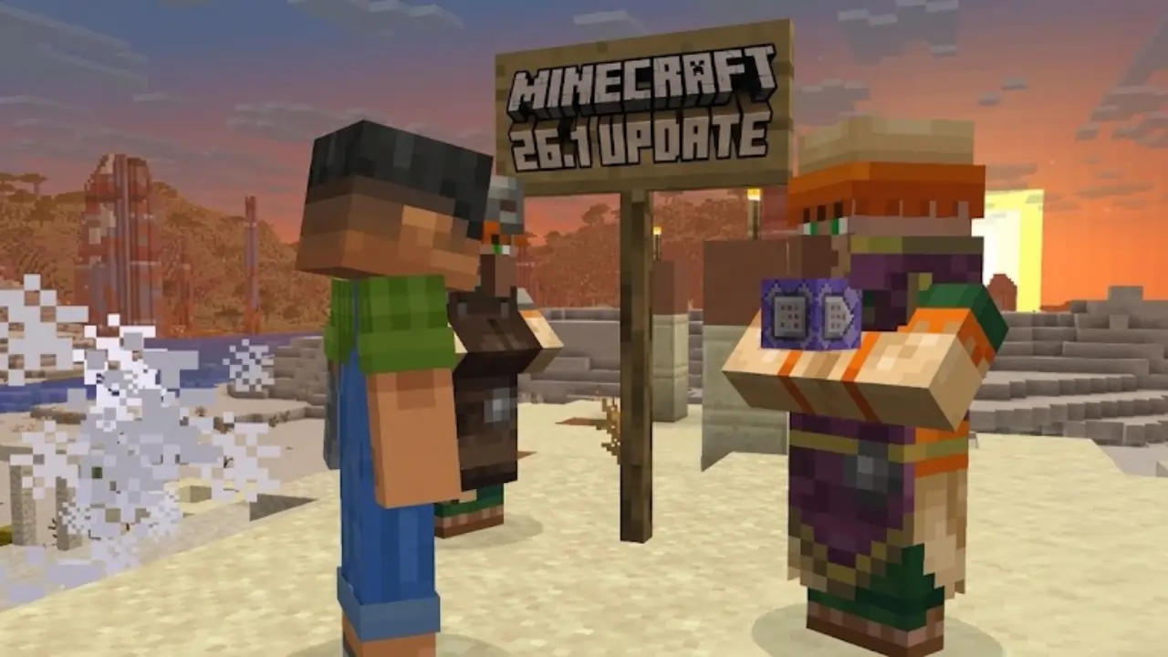 26.1 is the first major update using Mojang’s new year-based versioning (26.x instead of 1.2x) and is planned as a spring 2025 “drop” for both Java and Bedrock.